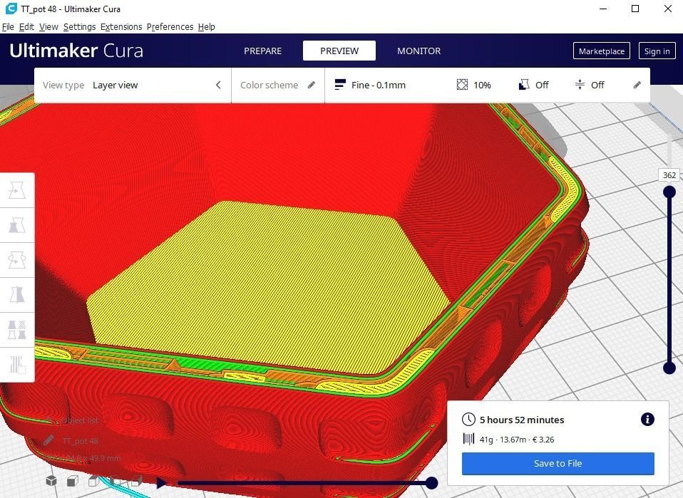 plant pot 48 3D print model_1