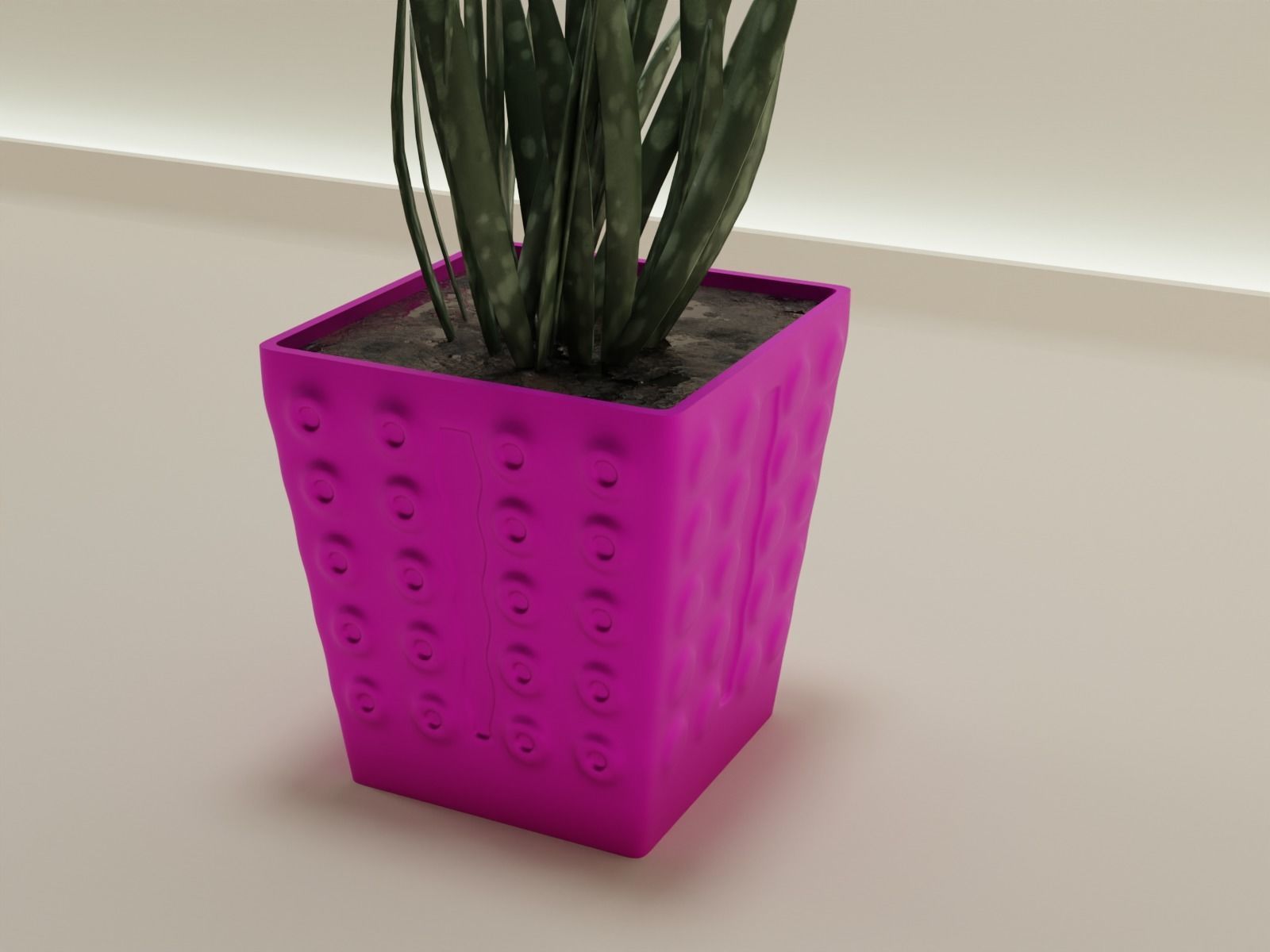 plant pot 49 3D print model_4