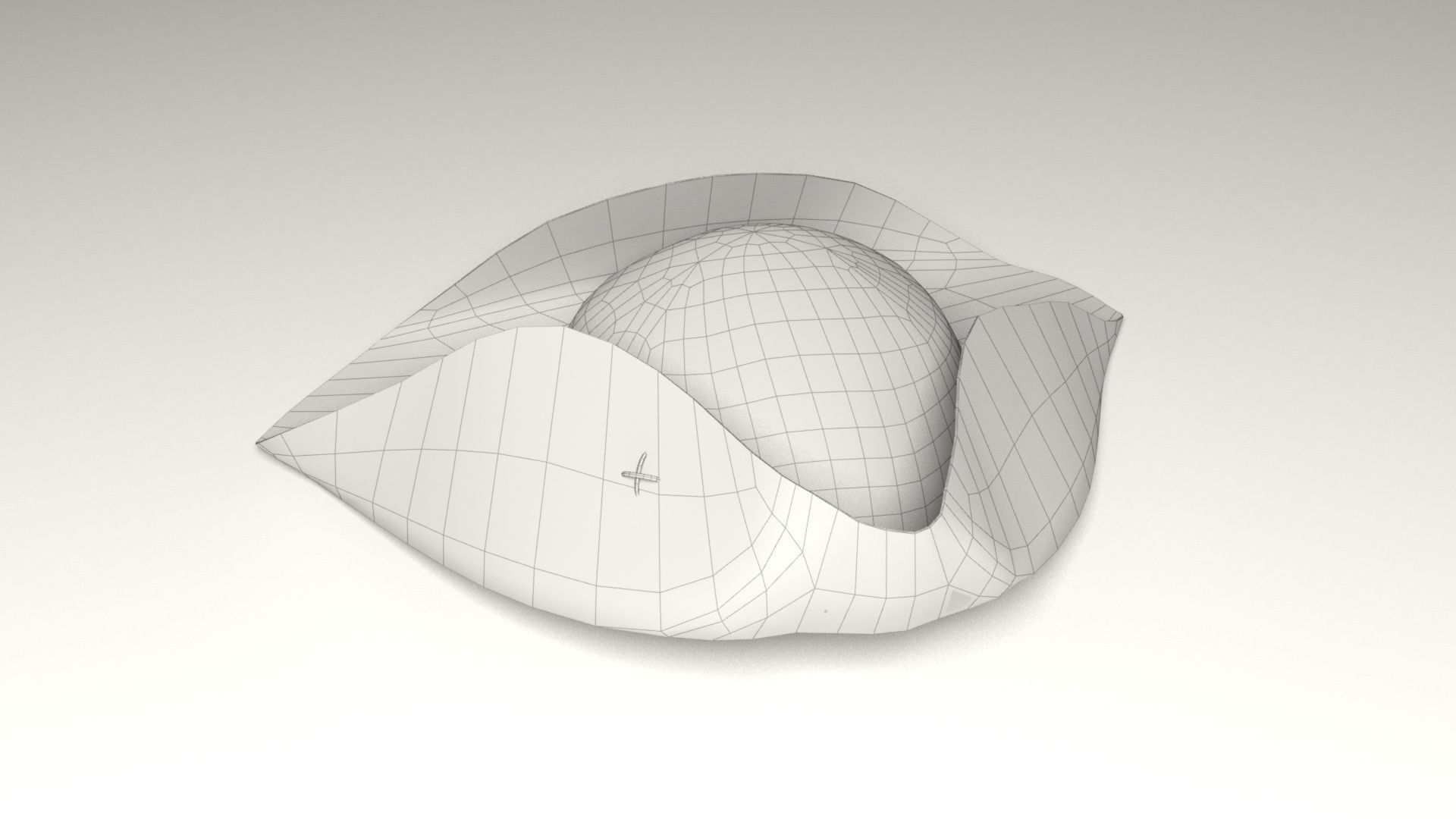 Pirate hat Low-poly 3D model_9