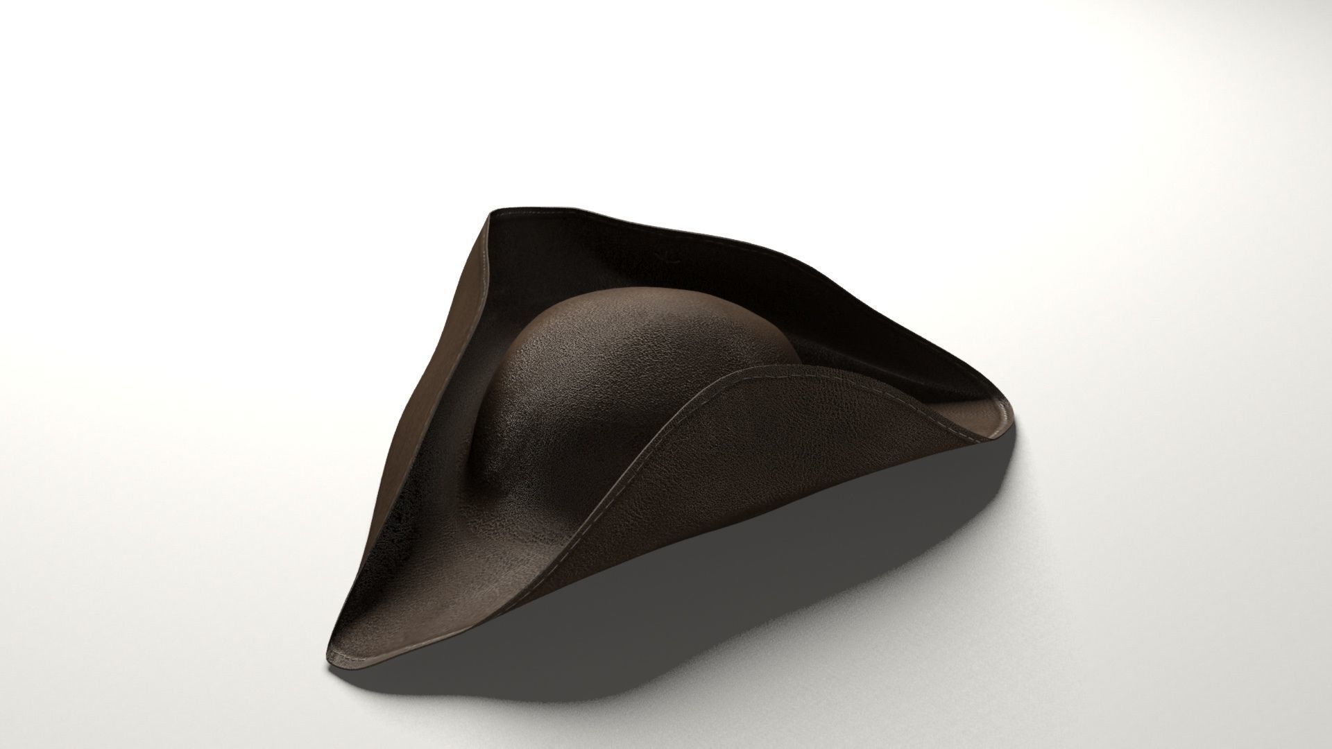 Pirate hat Low-poly 3D model_3