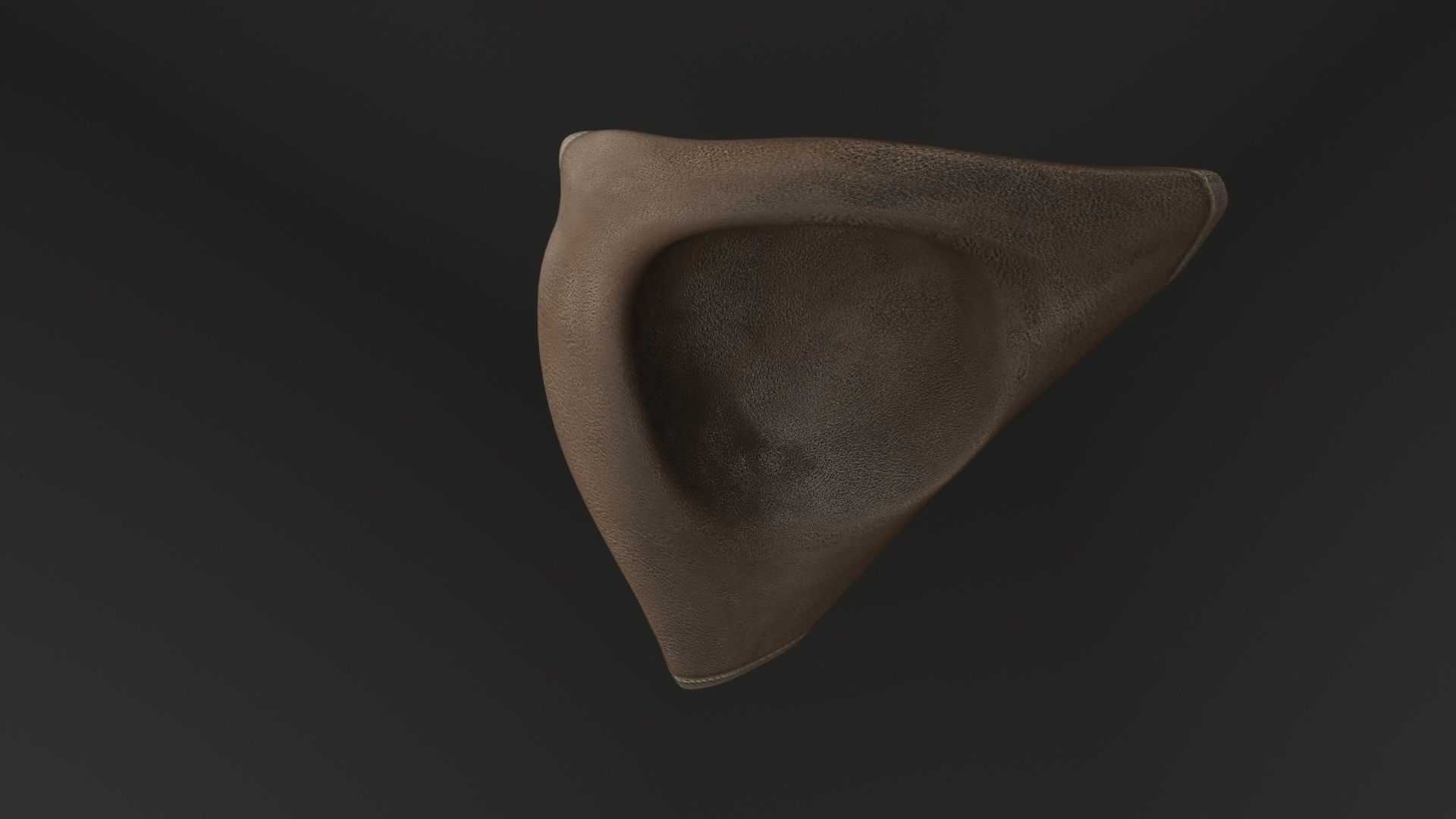 Pirate hat Low-poly 3D model_7