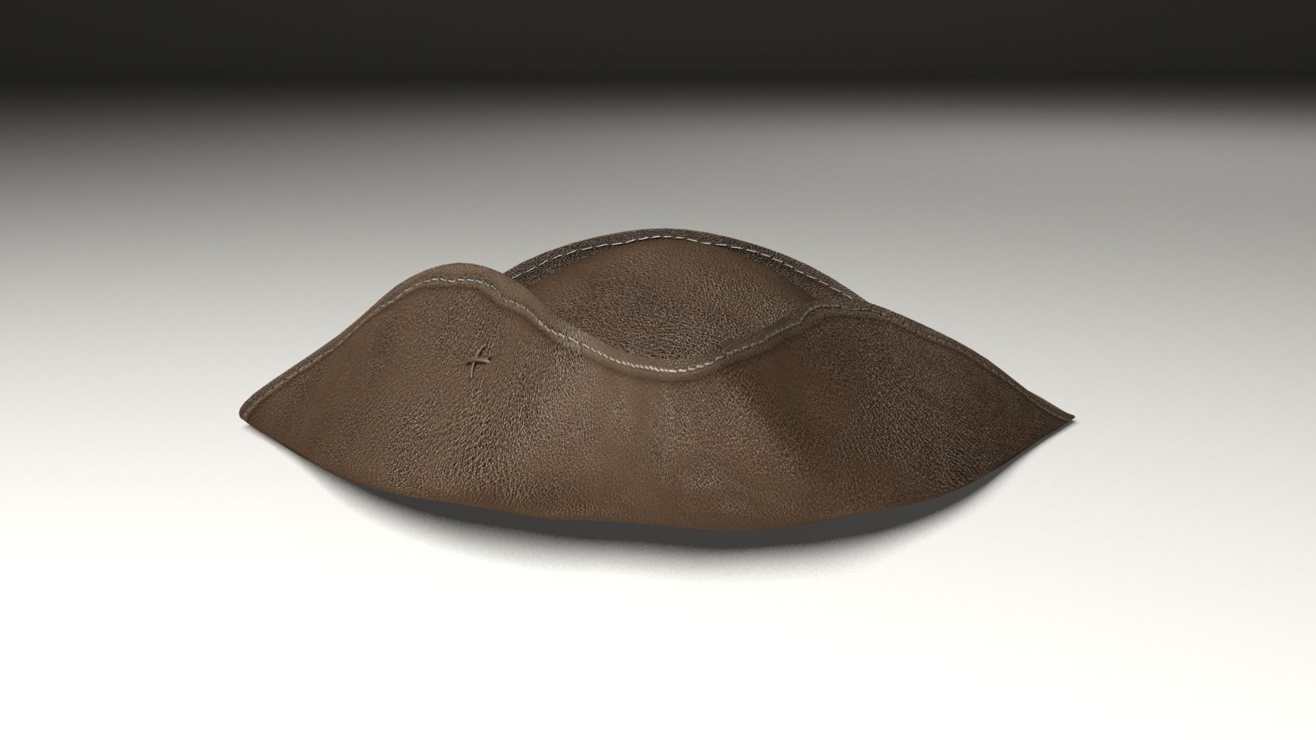Pirate hat Low-poly 3D model_6