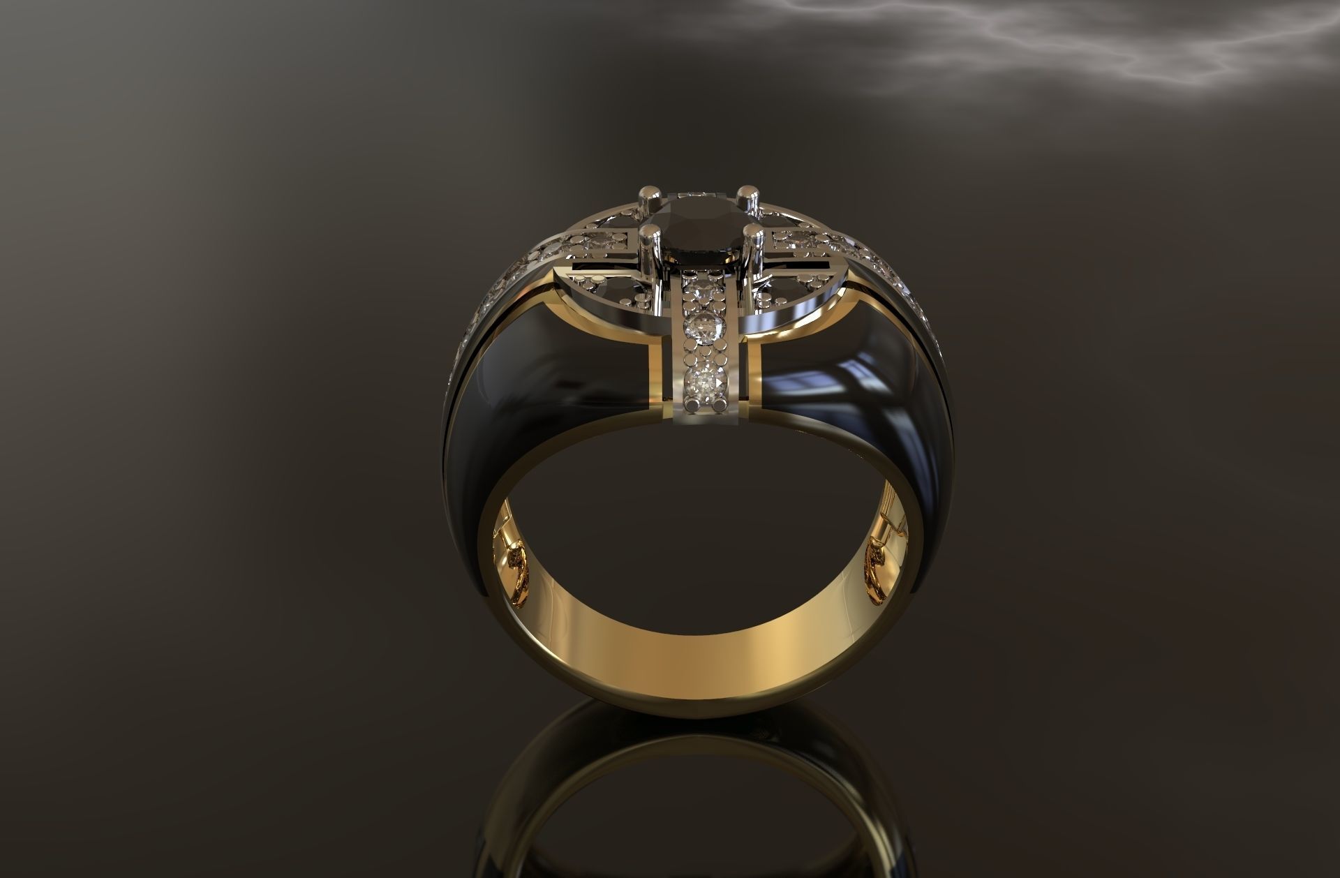 Men Ring 3D print model_2