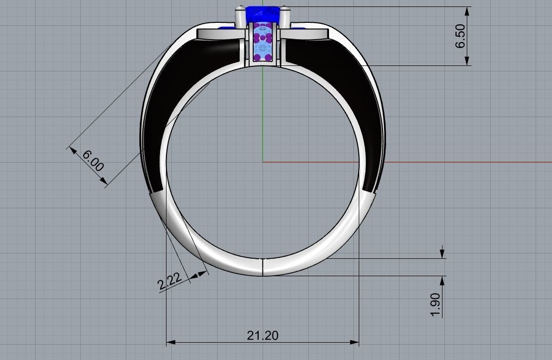 Men Ring 3D print model_3
