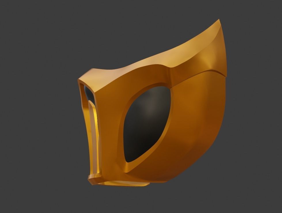 Scorpion mask from Mortal Kombat 11 - Harumi guardian 3D print model_9