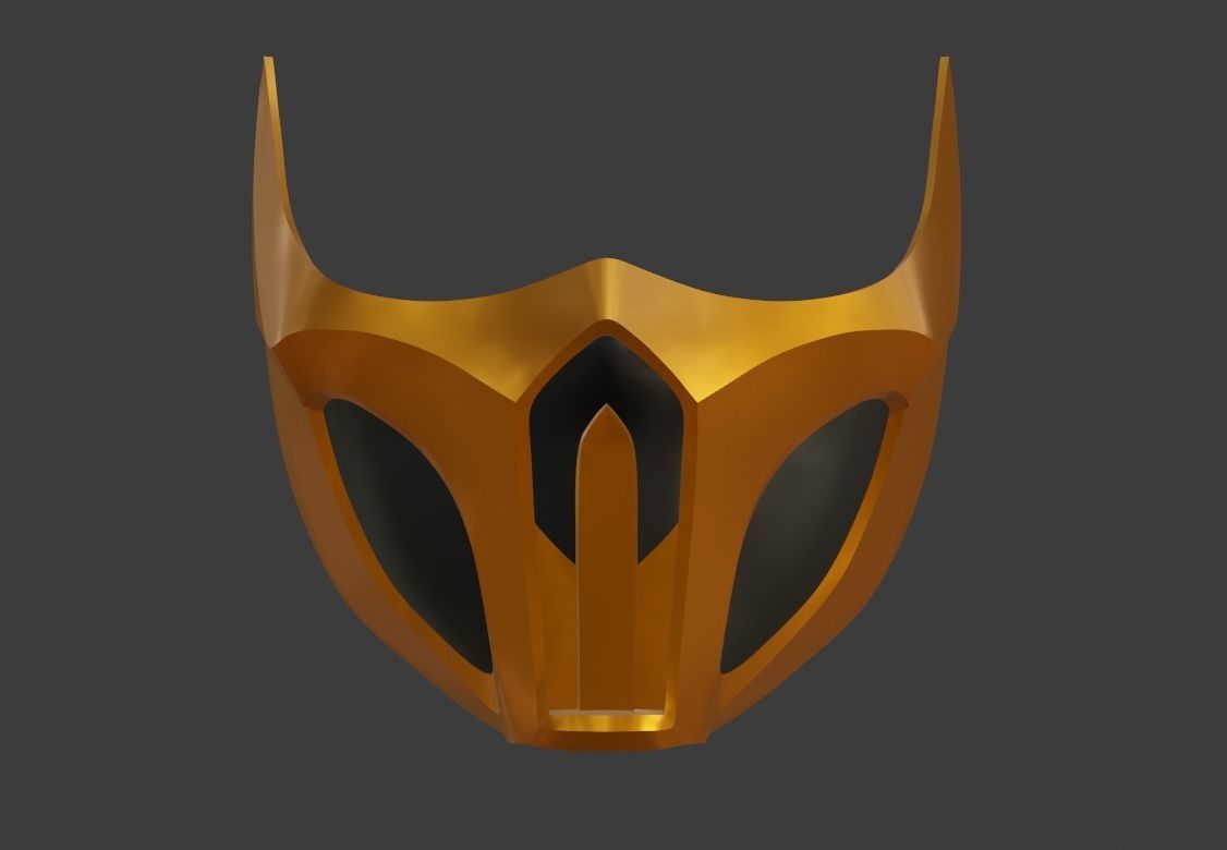 Scorpion mask from Mortal Kombat 11 - Harumi guardian 3D print model_2