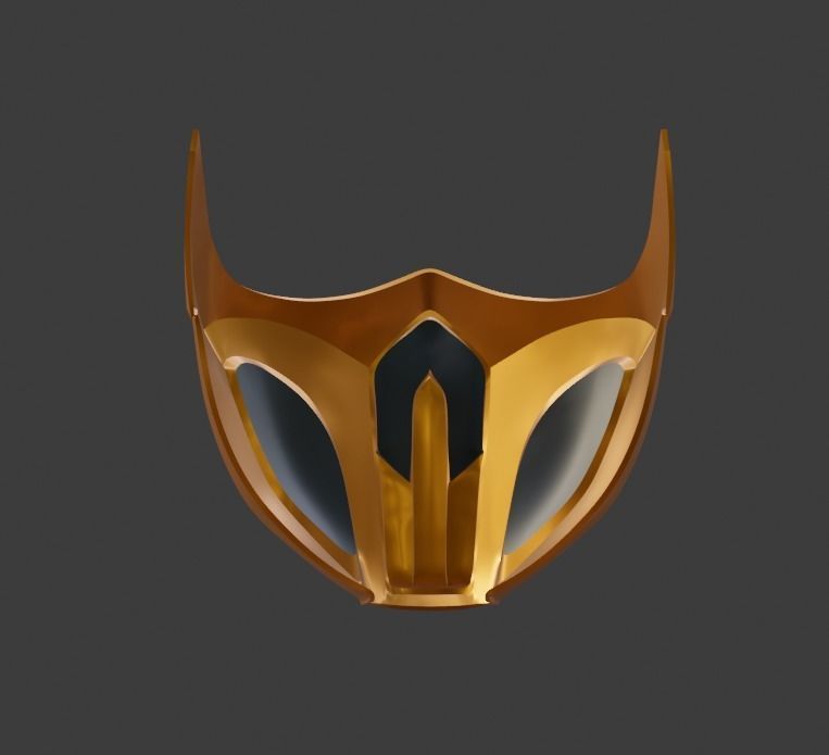 Scorpion mask from Mortal Kombat 11 - Harumi guardian 3D print model_12