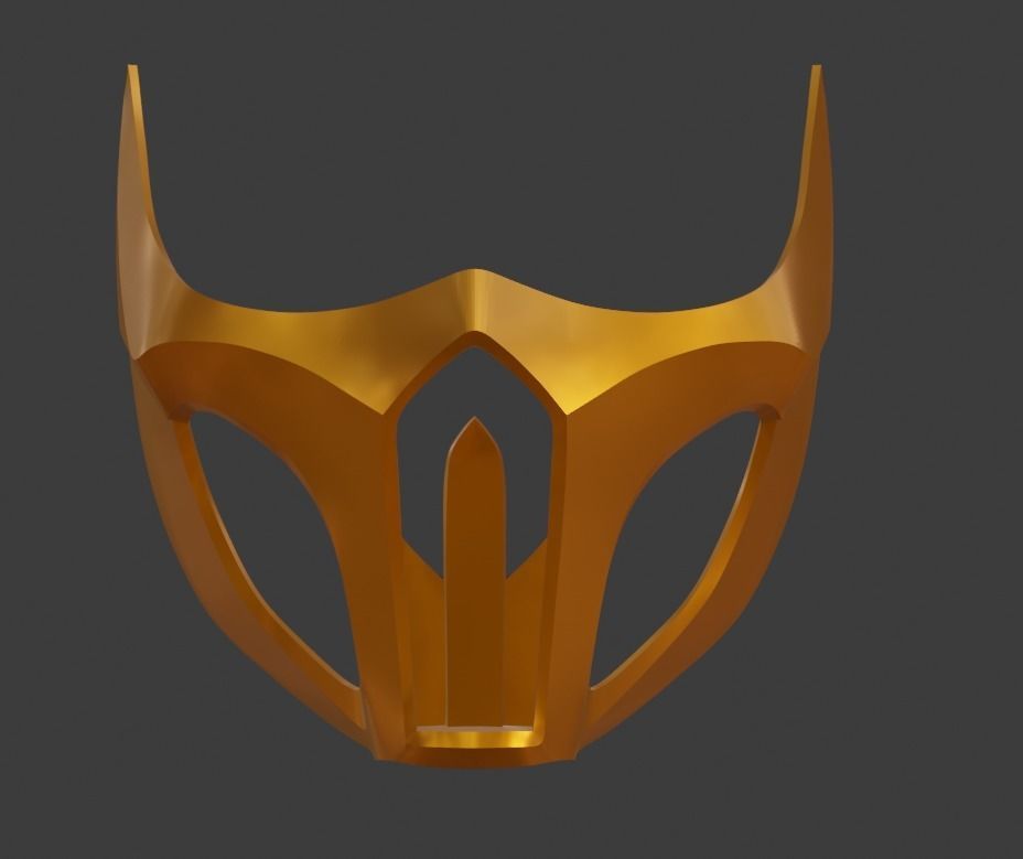 Scorpion mask from Mortal Kombat 11 - Harumi guardian 3D print model_3