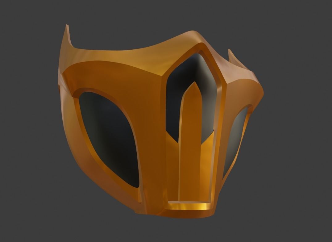 Scorpion mask from Mortal Kombat 11 - Harumi guardian 3D print model_7