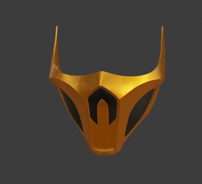Scorpion mask from Mortal Kombat 11 - Harumi guardian 3D print model_10