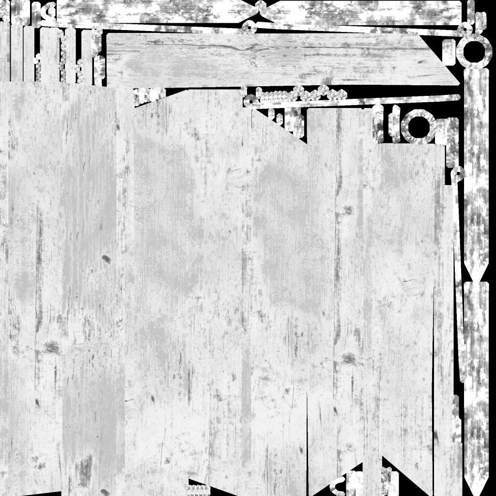 Medieval gates Low-poly 3D model_4