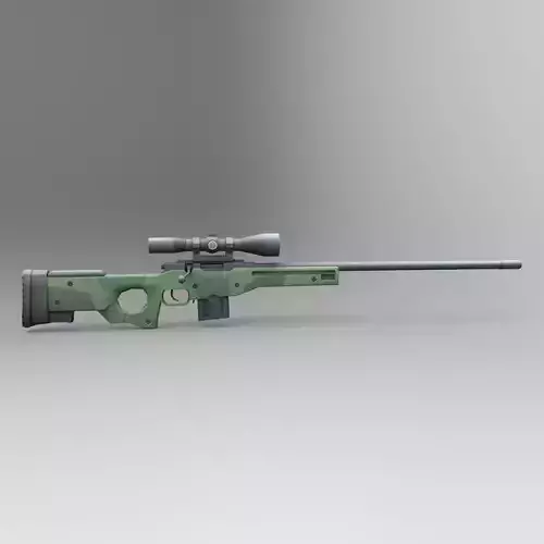 AWP Low Poly Mobile Game Ready model