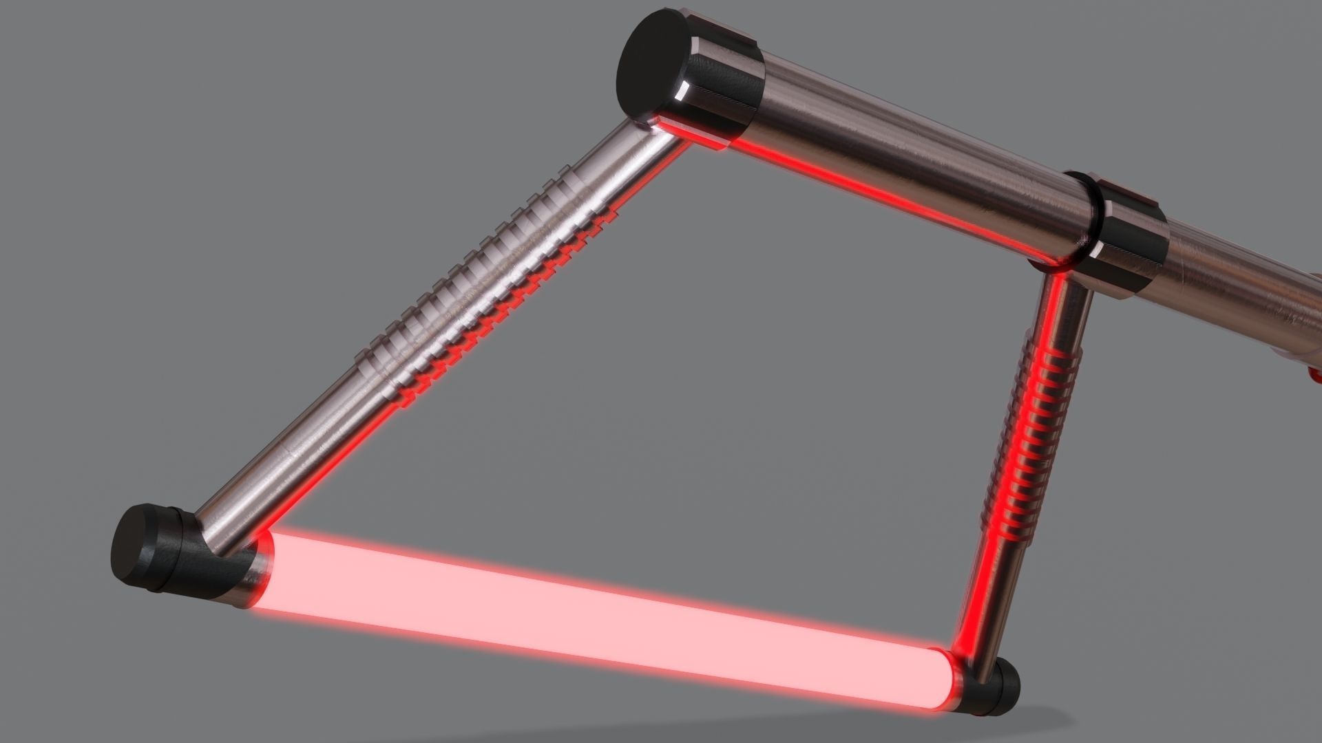 Star Wars Lightsaber-Axe Free low-poly 3D model_1