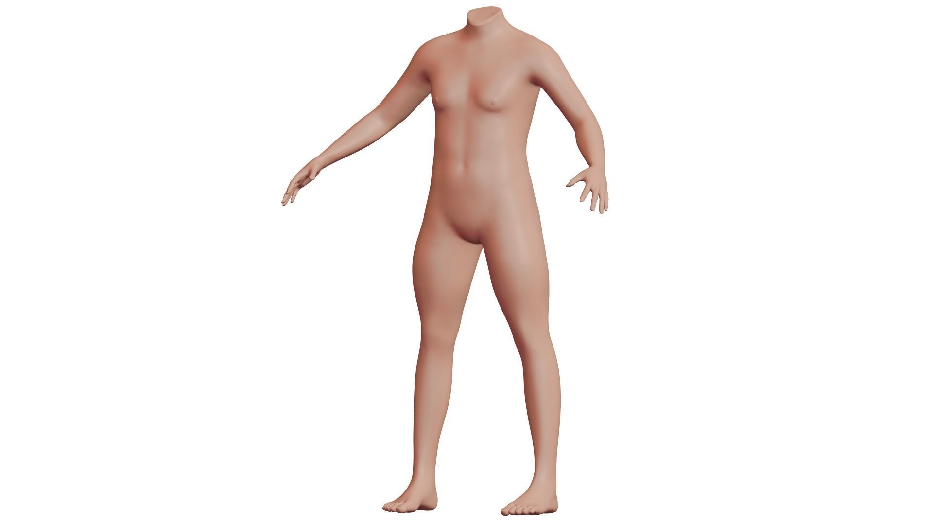 Character 50 High and Low-poly - Body male 3D model_2
