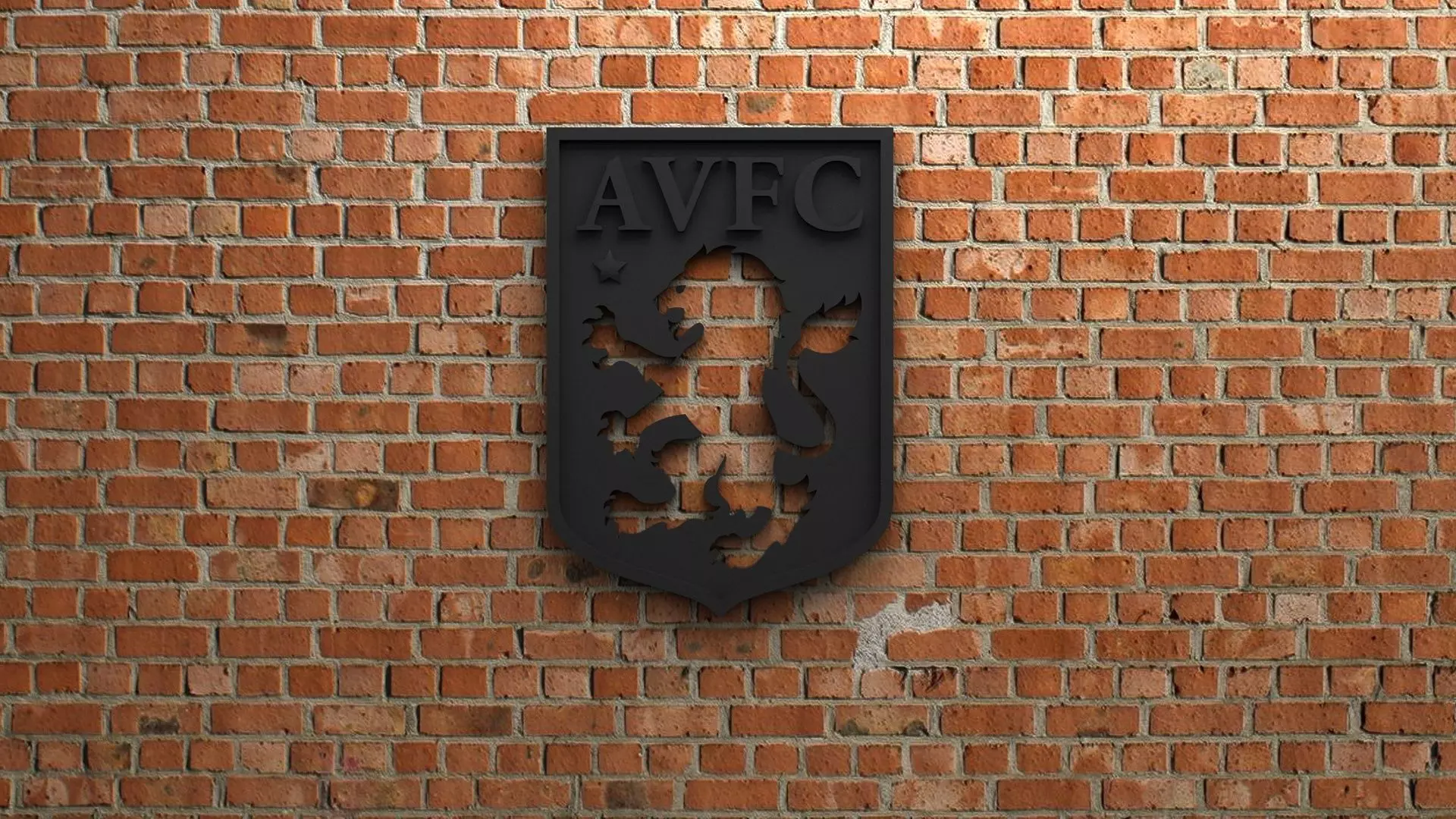 Aston Villa FC Logo 3D print model