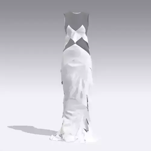 DRESS RUFFLED FISH DRESS