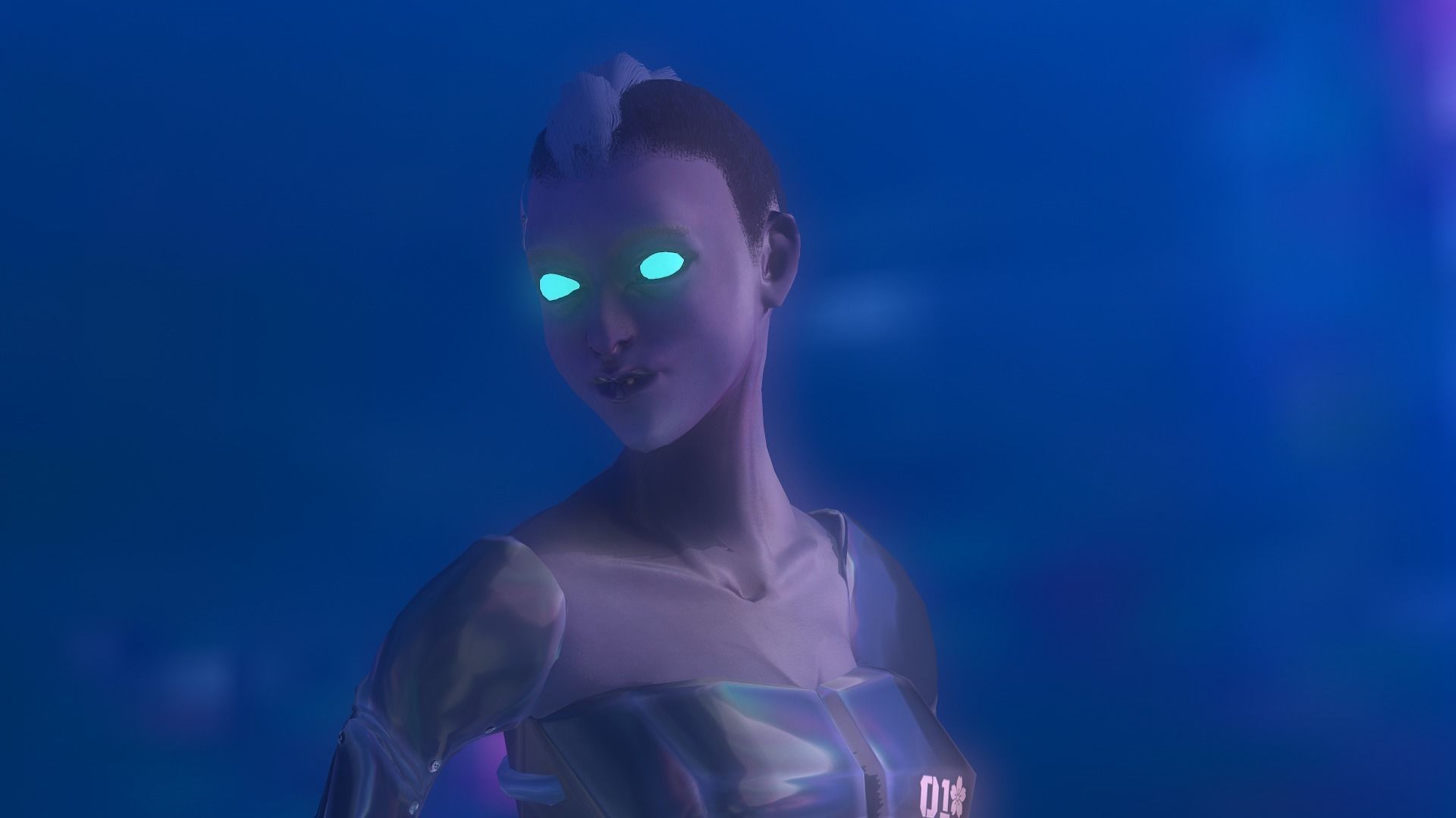 Cyber Girl Low Poly model Low-poly 3D model_20