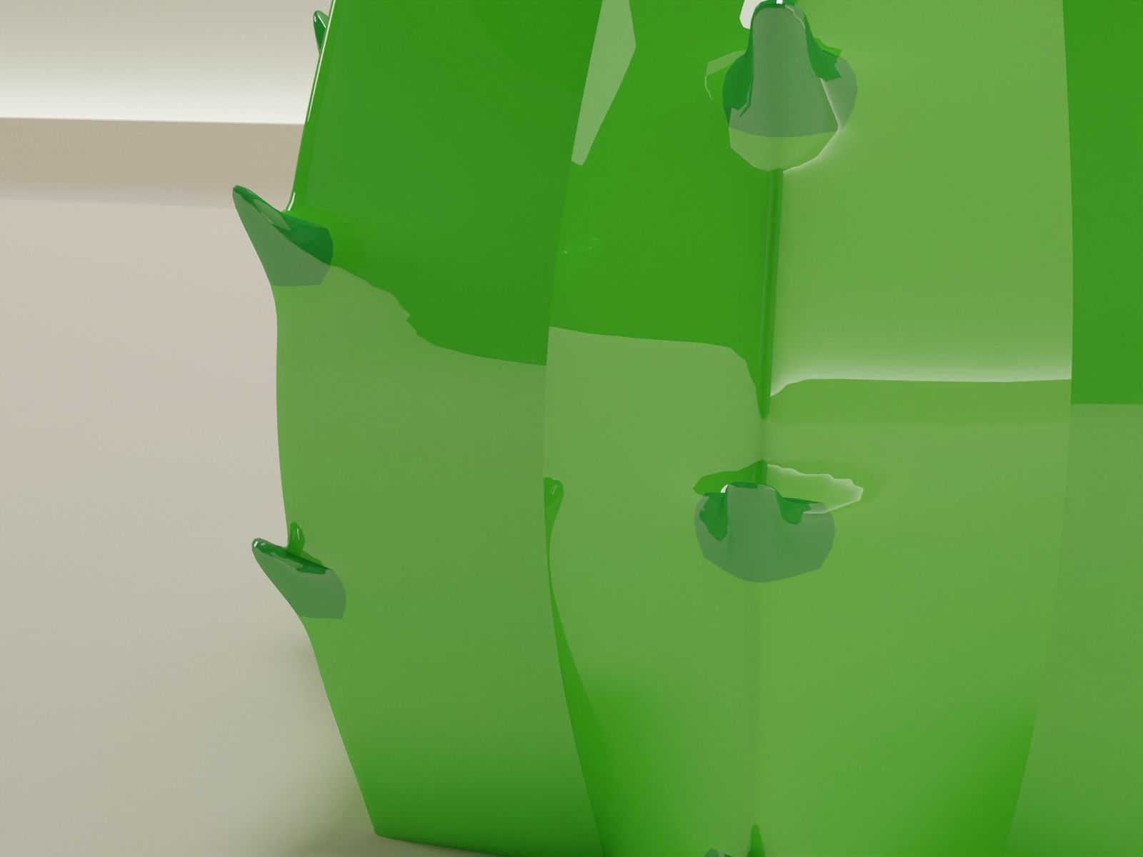 cactus plant pot 50  3D print model_14