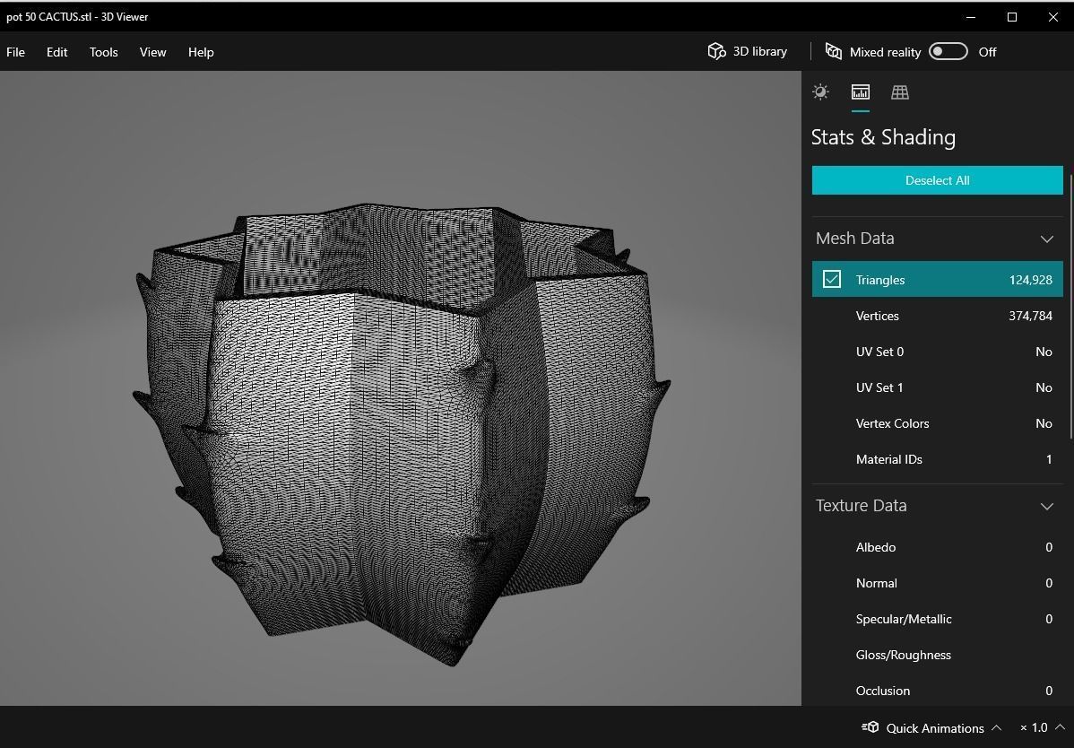 cactus plant pot 50  3D print model_19
