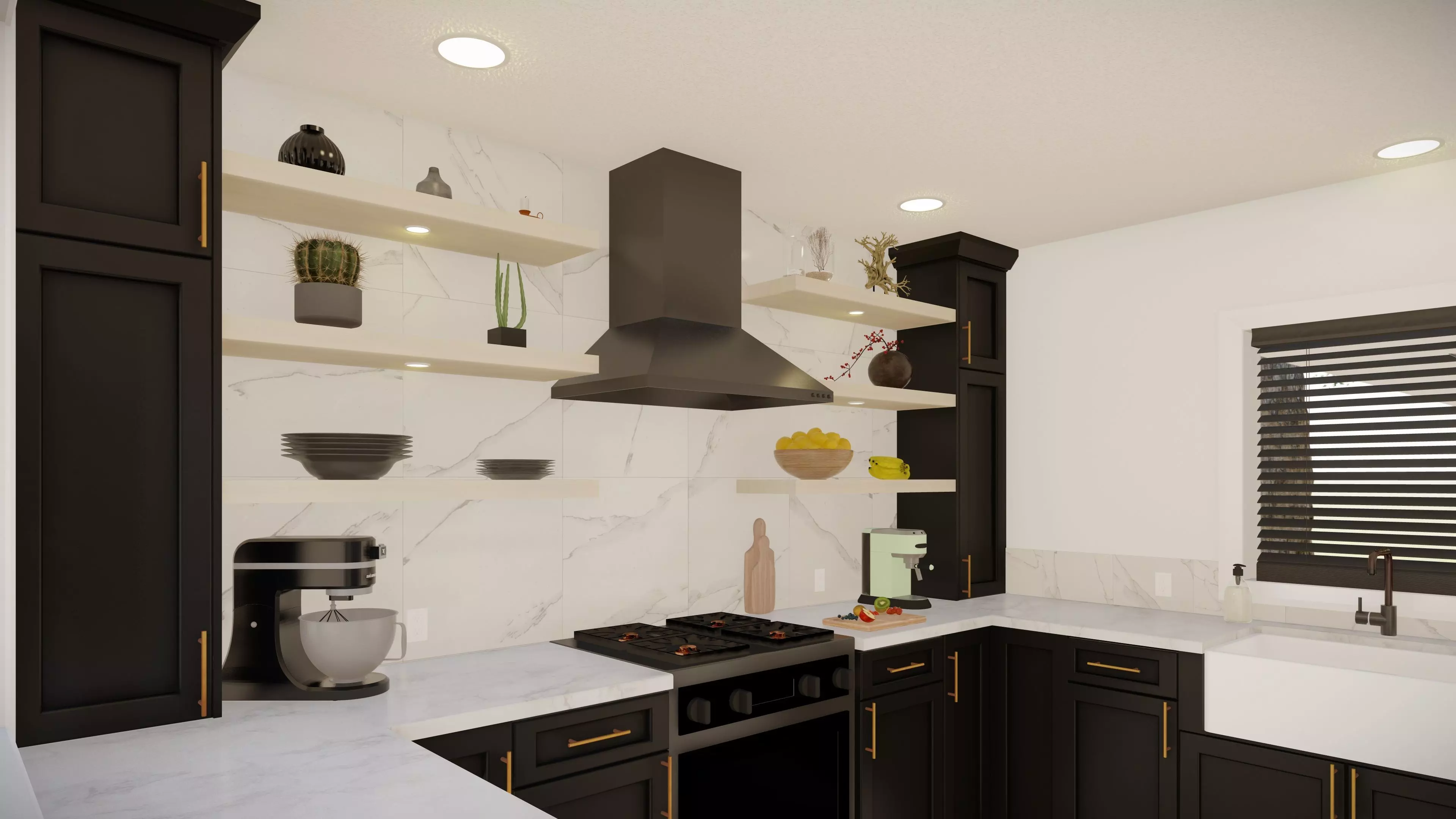 Kitchen Layout Free 3D model_0