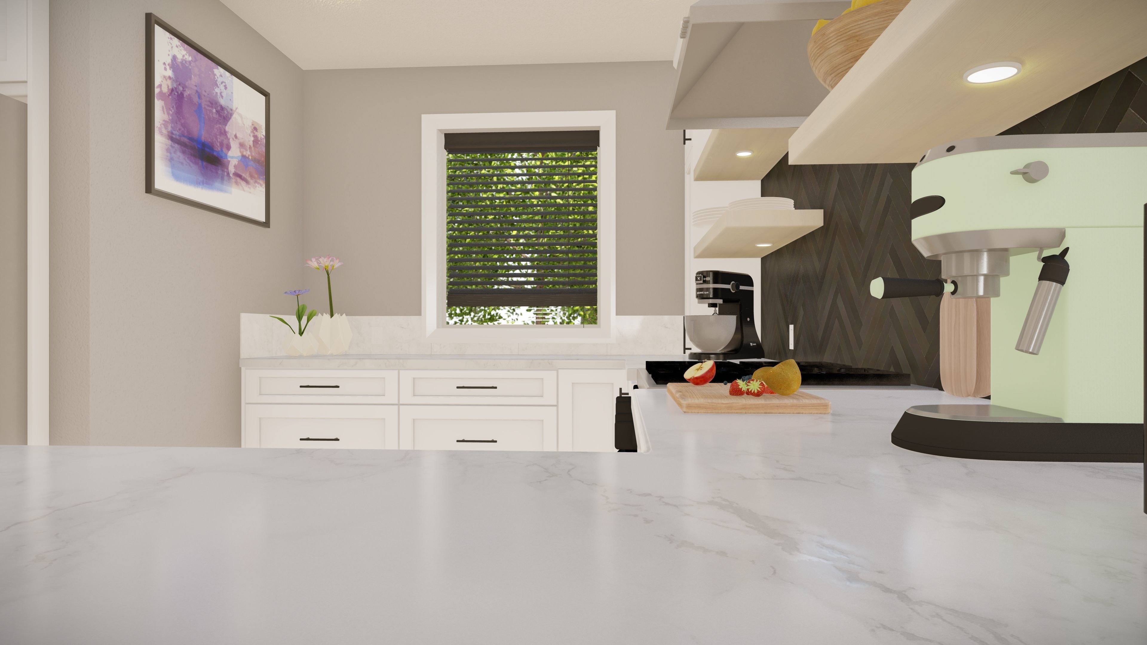 Kitchen Layout Free 3D model_2