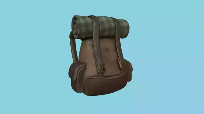 Dark Leather Backpack - Character Fashion Design