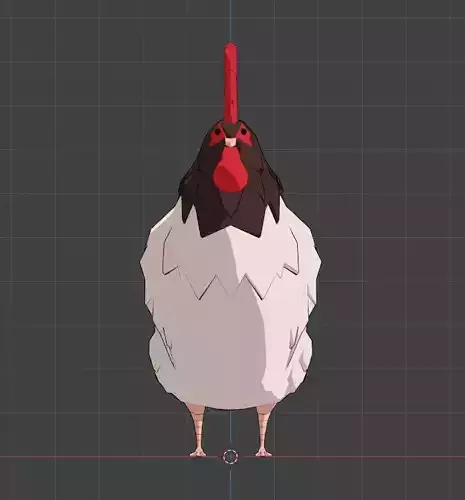 Cartoon Hen