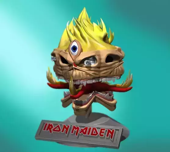 The Clairvoyant iron maiden head