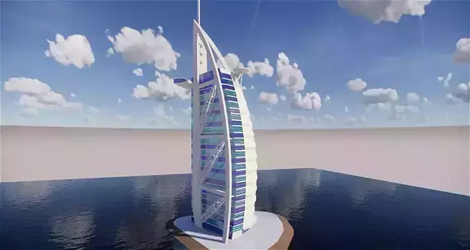 Burj Al arab Hotel model 