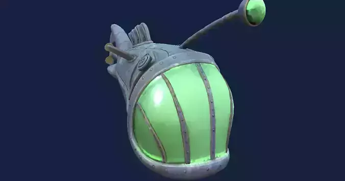 Anglerfish Submarine Hand-Painted