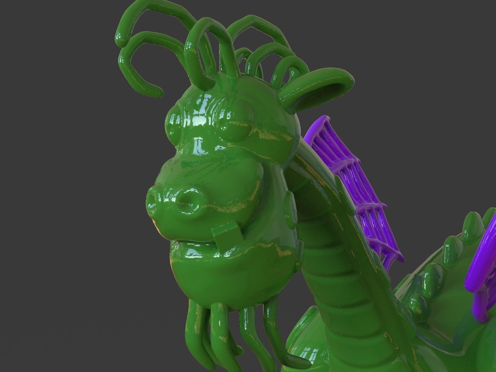 Petes Dragon Figurine 3D print model_11