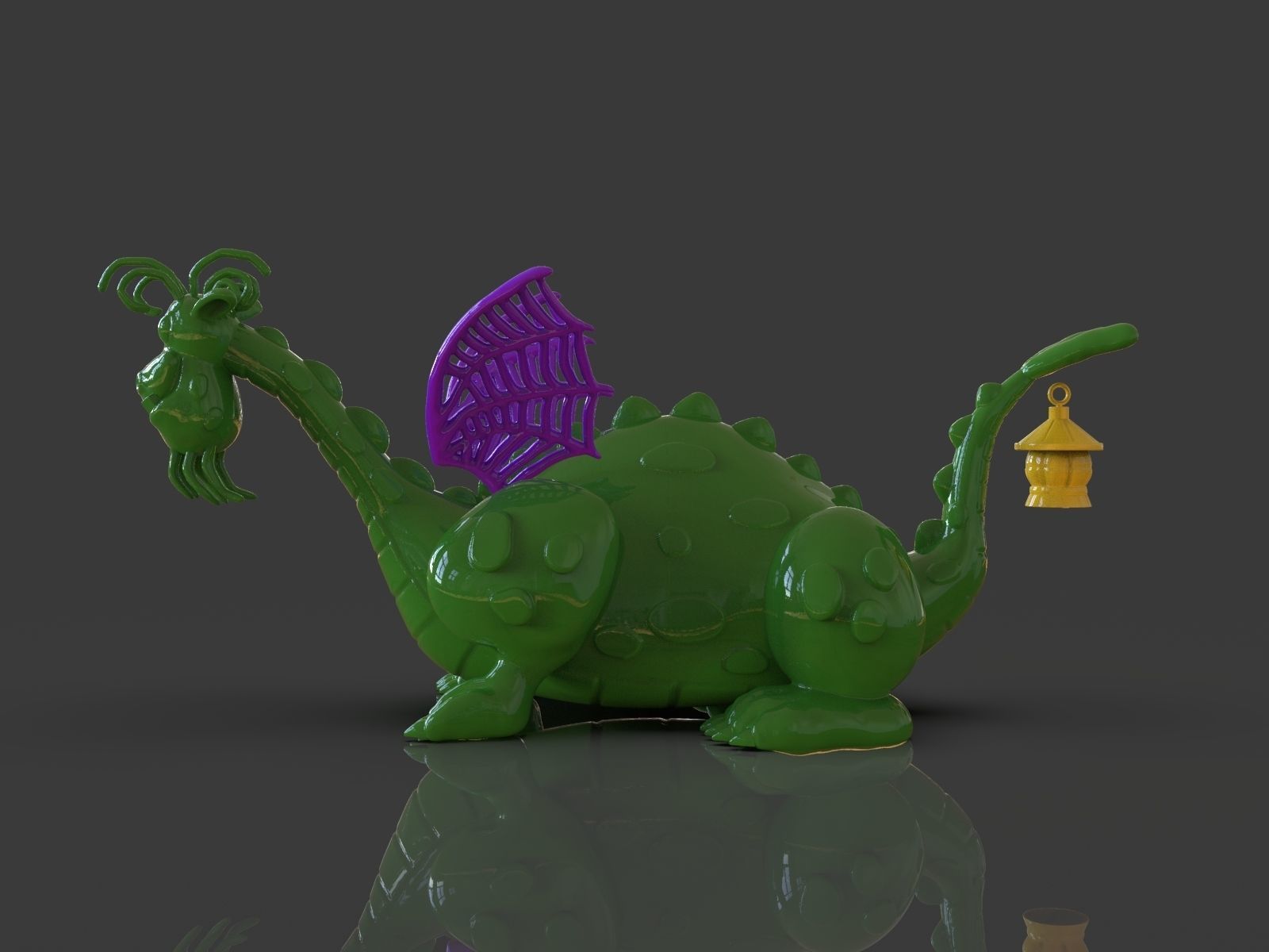 Petes Dragon Figurine 3D print model_2