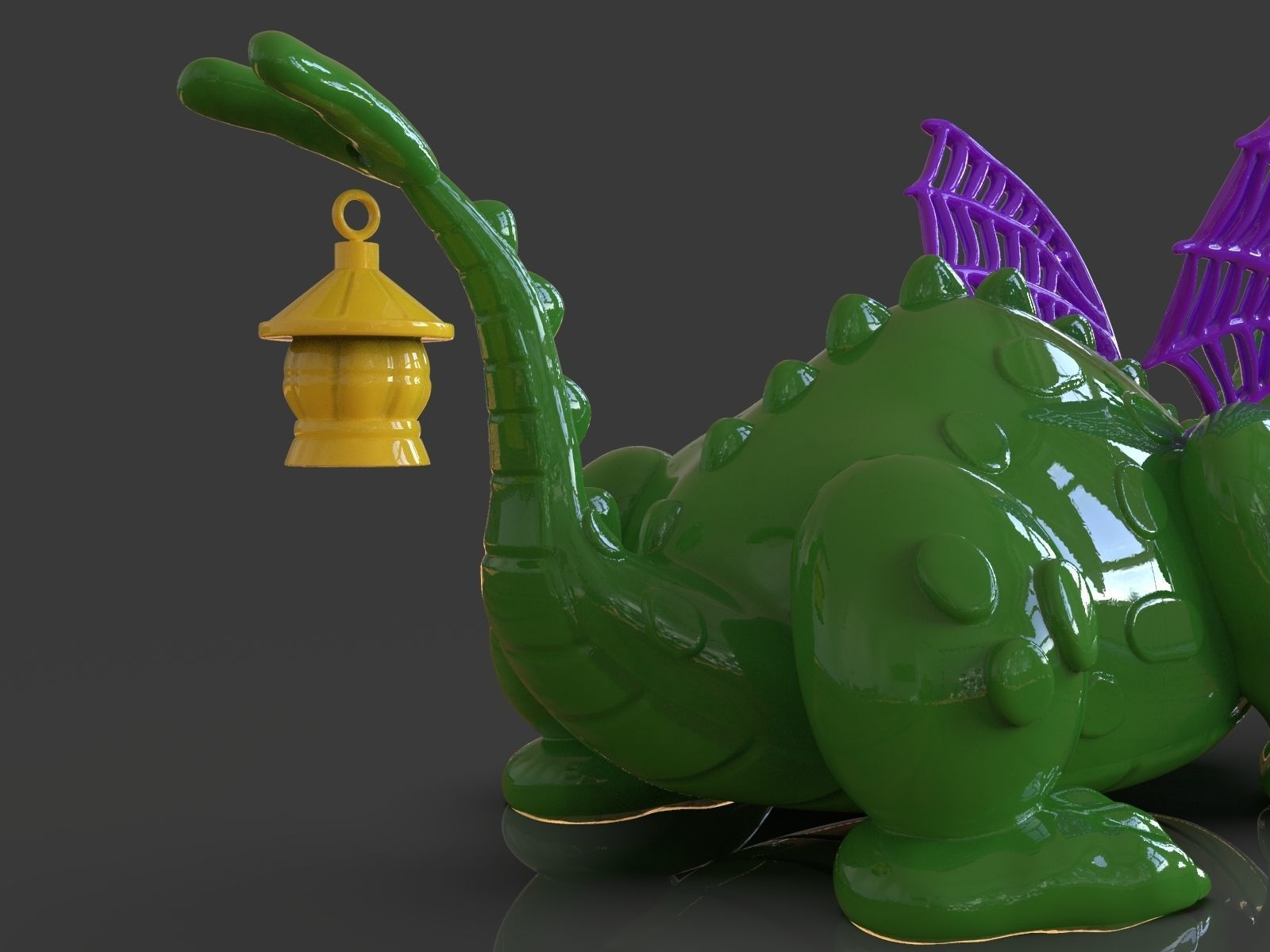 Petes Dragon Figurine 3D print model_13