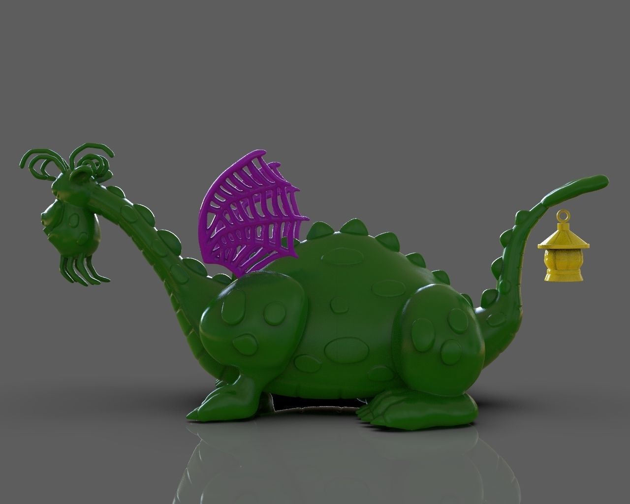 Petes Dragon Figurine 3D print model_21