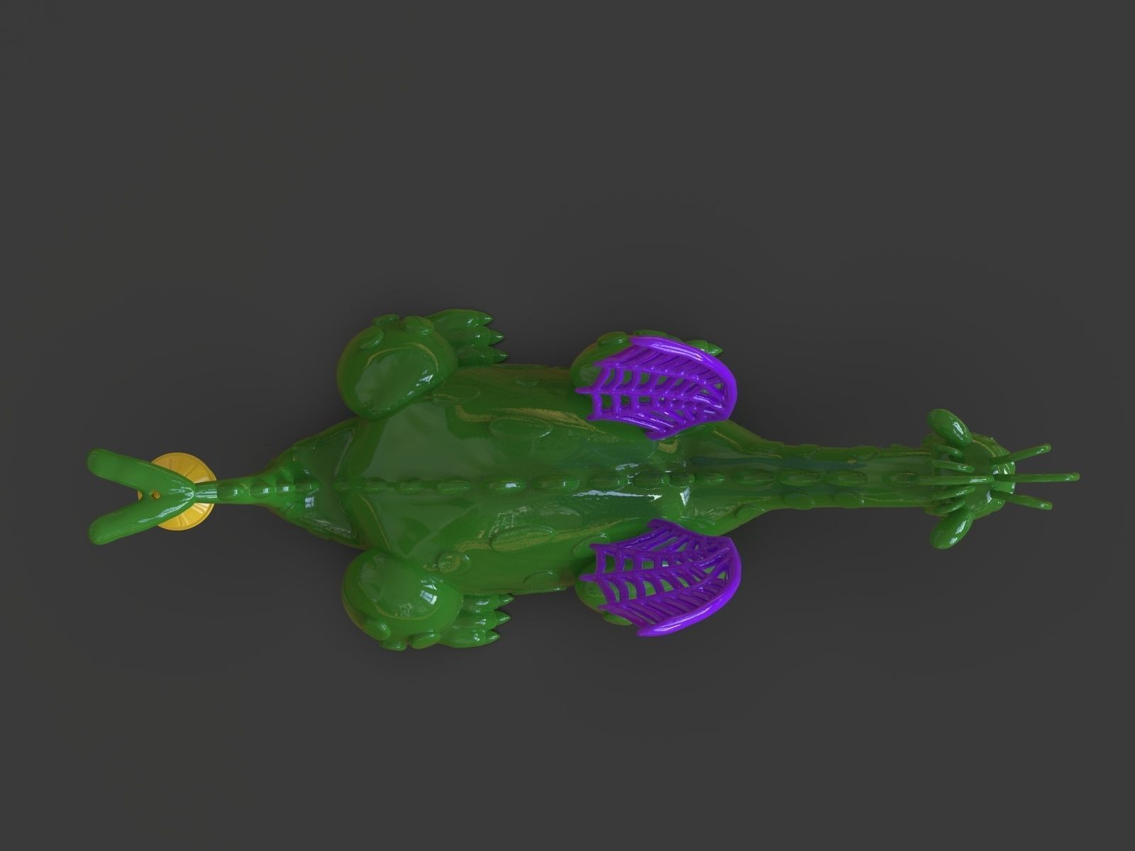 Petes Dragon Figurine 3D print model_10