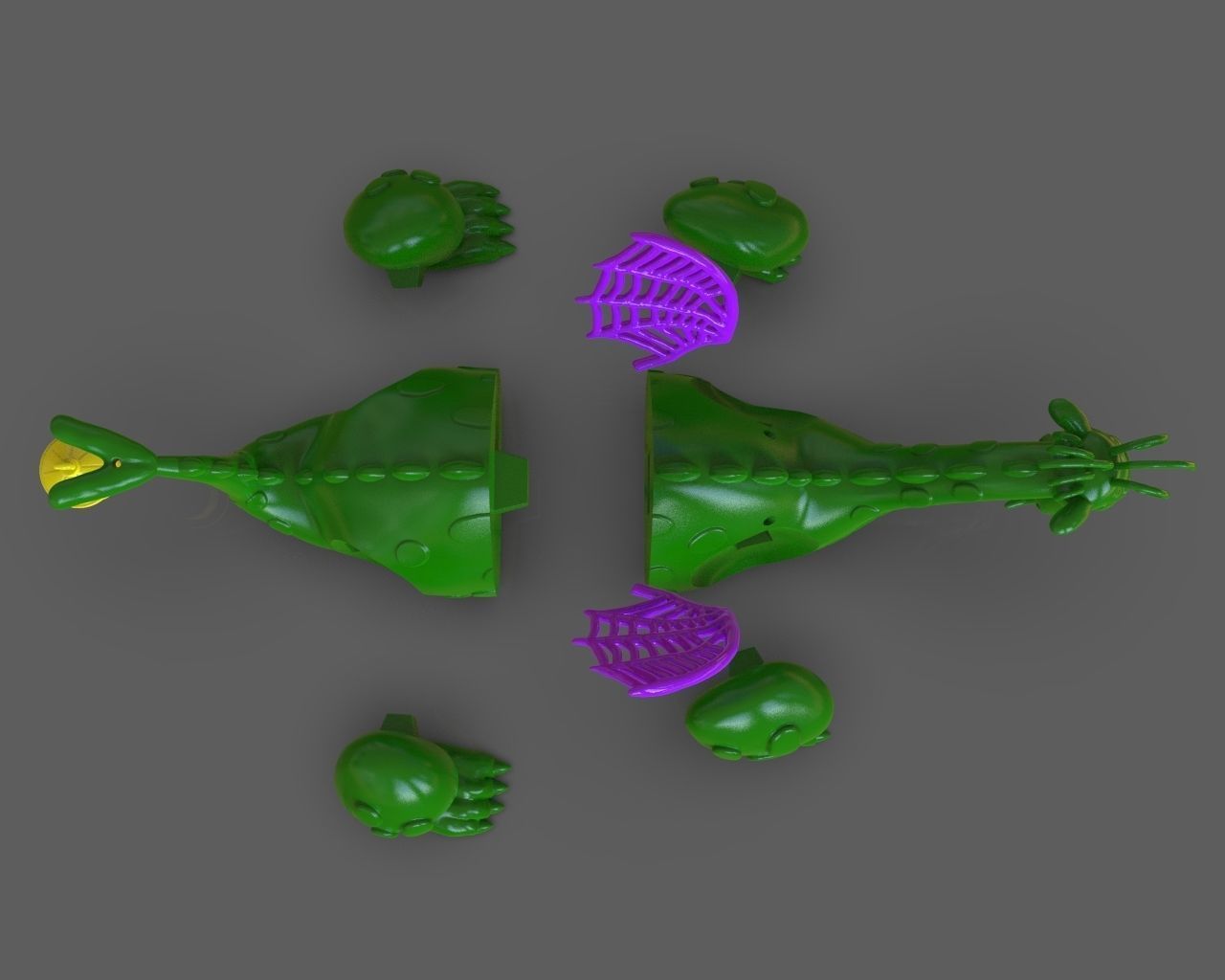 Petes Dragon Figurine 3D print model_41