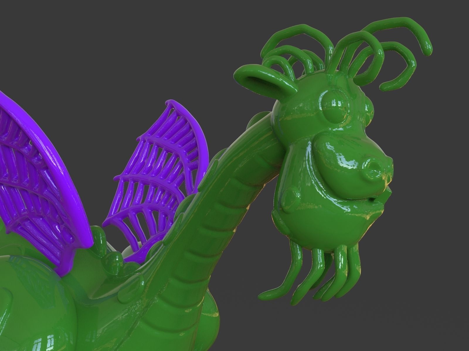 Petes Dragon Figurine 3D print model_12