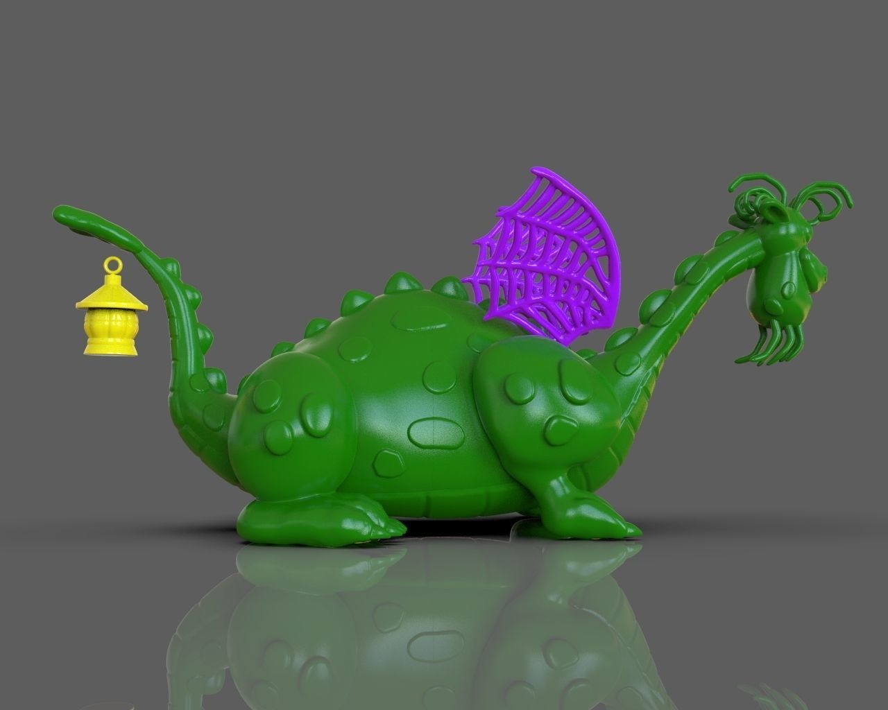 Petes Dragon Figurine 3D print model_26