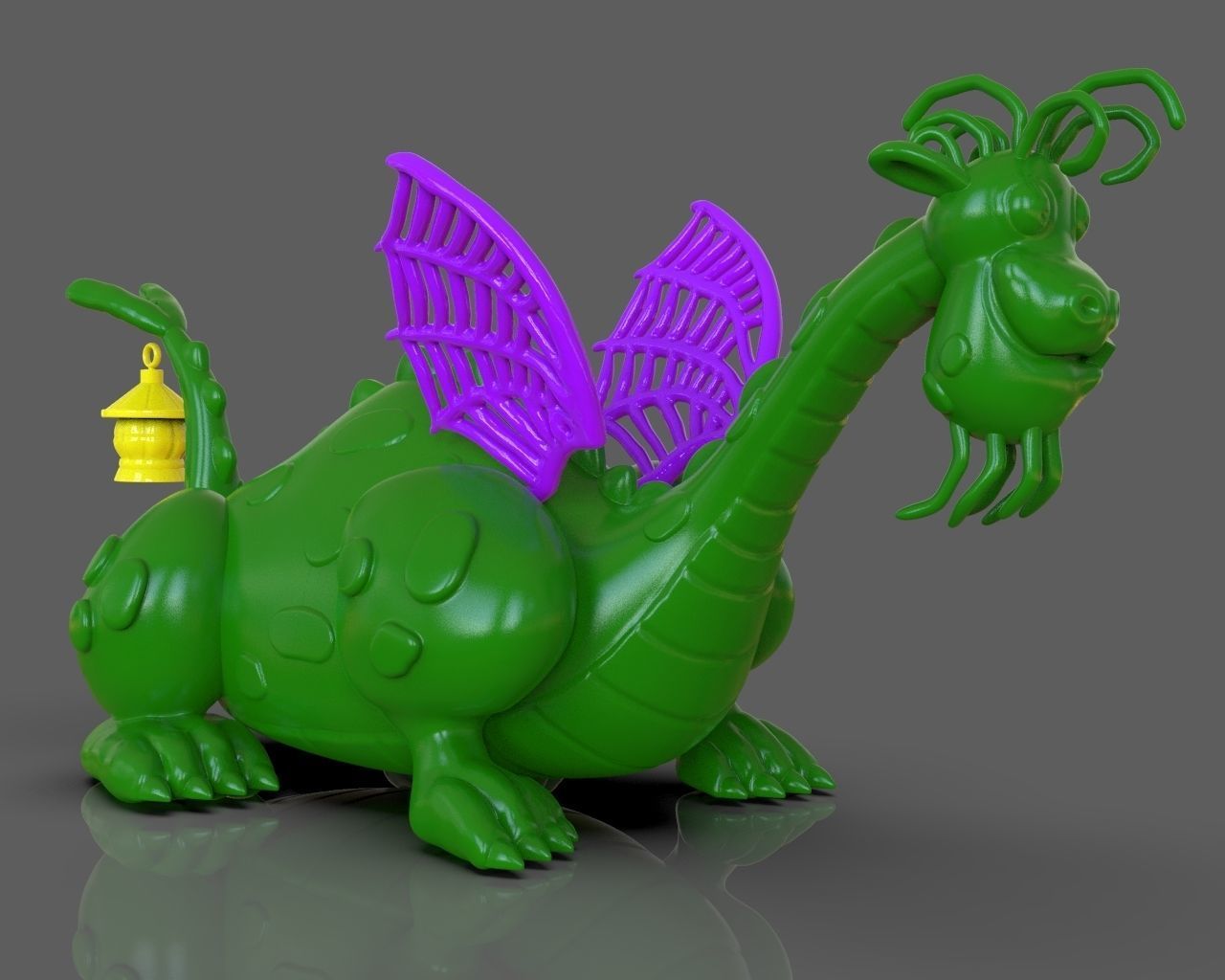 Petes Dragon Figurine 3D print model_27