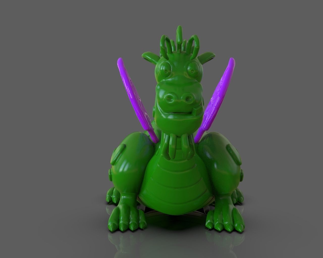 Petes Dragon Figurine 3D print model_18