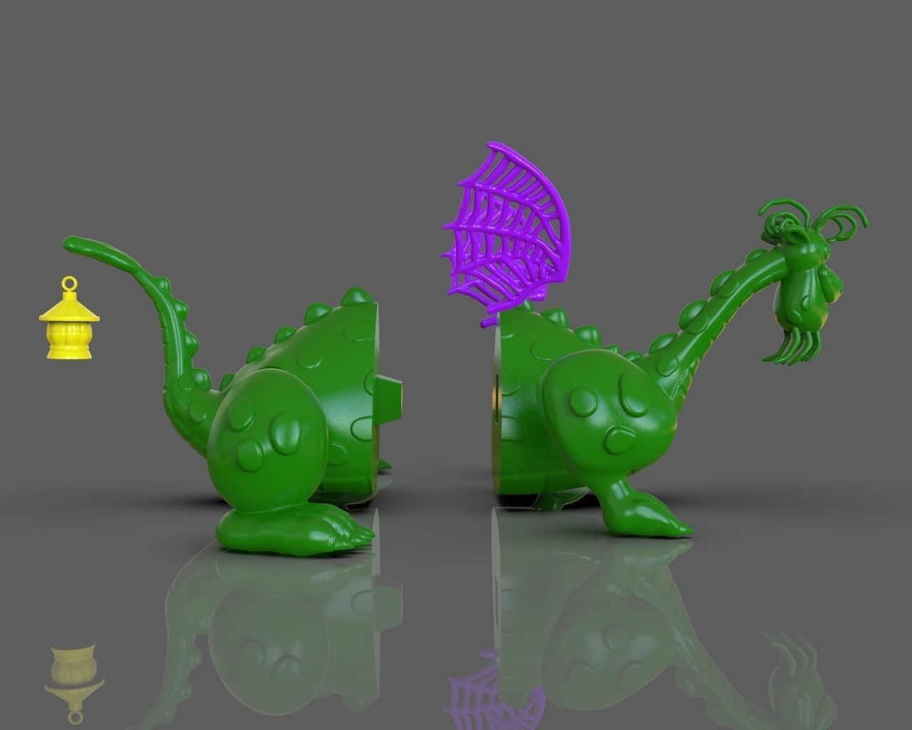 Petes Dragon Figurine 3D print model_29