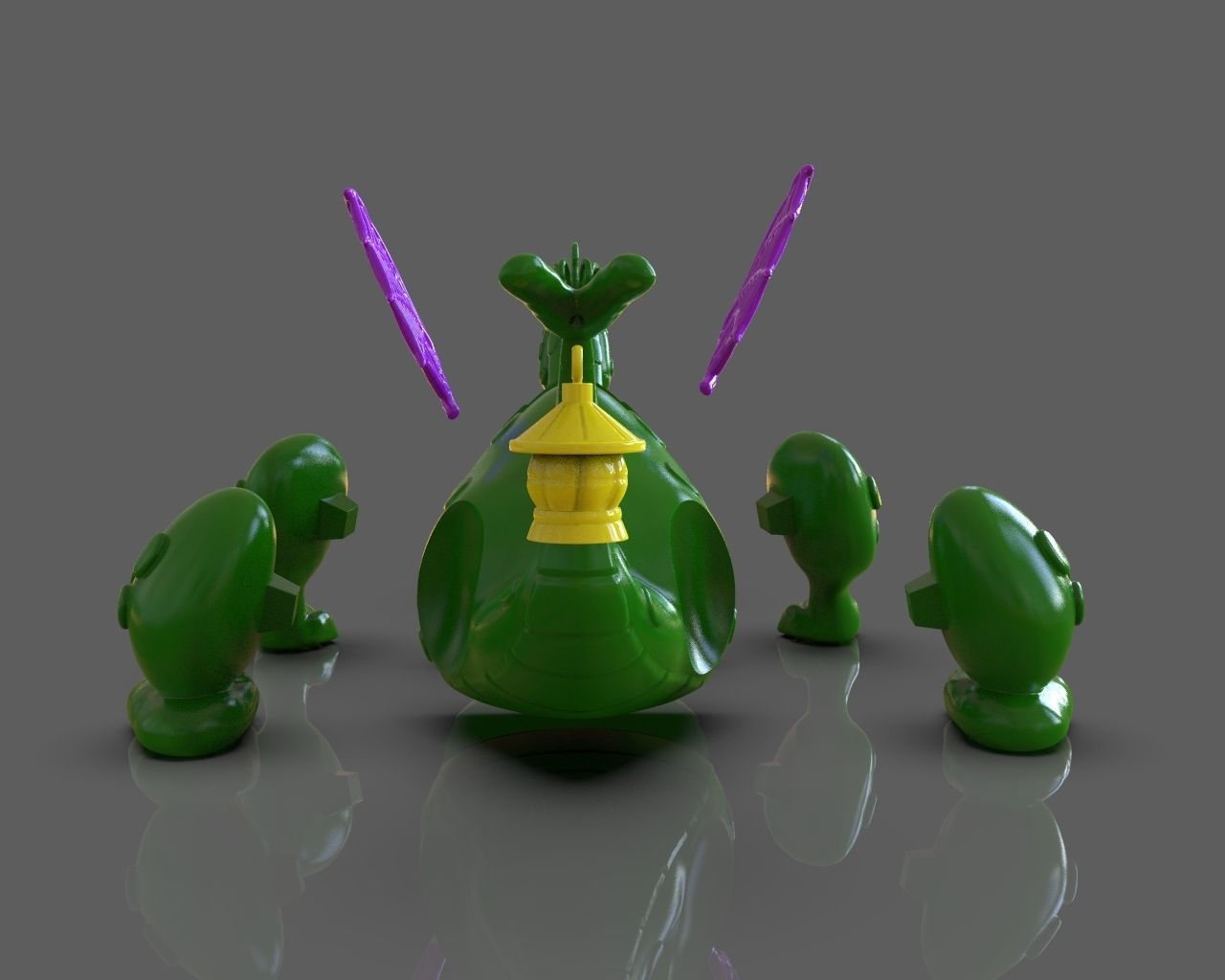 Petes Dragon Figurine 3D print model_37