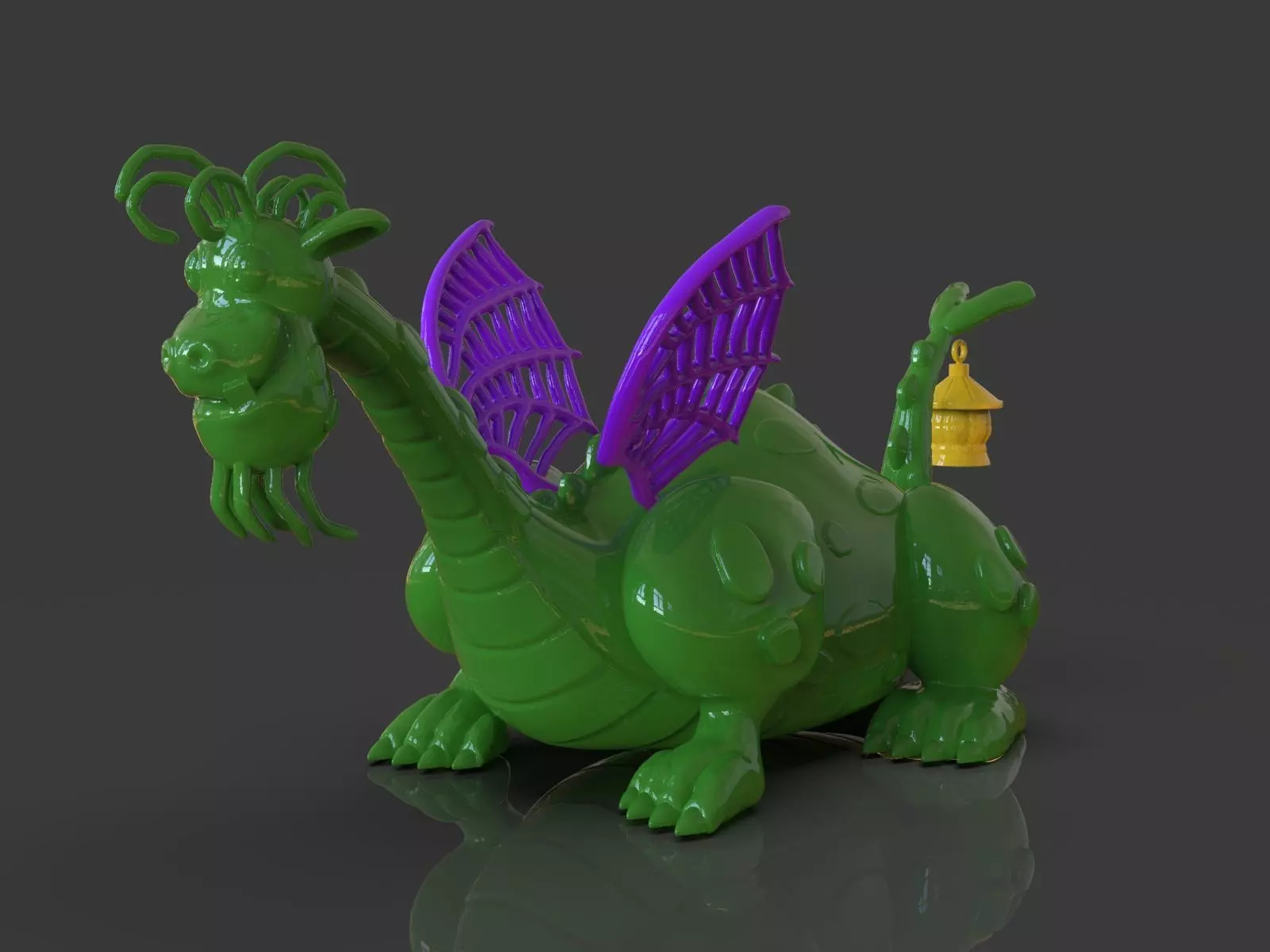 Petes Dragon Figurine 3D print model_0