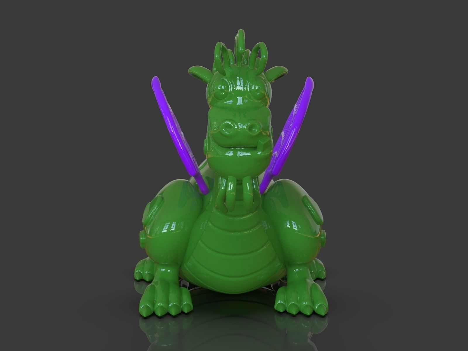 Petes Dragon Figurine 3D print model_9