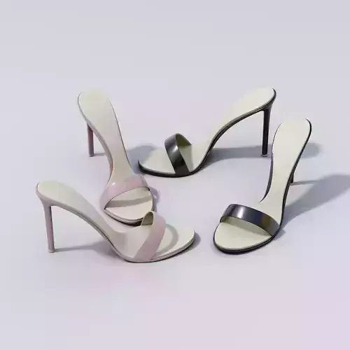 Female High Heel Sandals Free 3D model