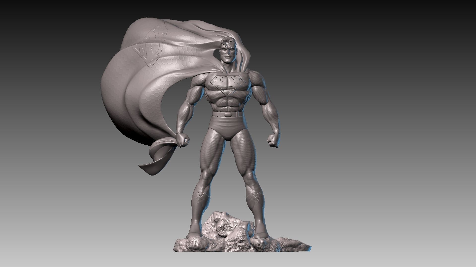 Super-Man-30Cm-13 Pieces 3D print model_4