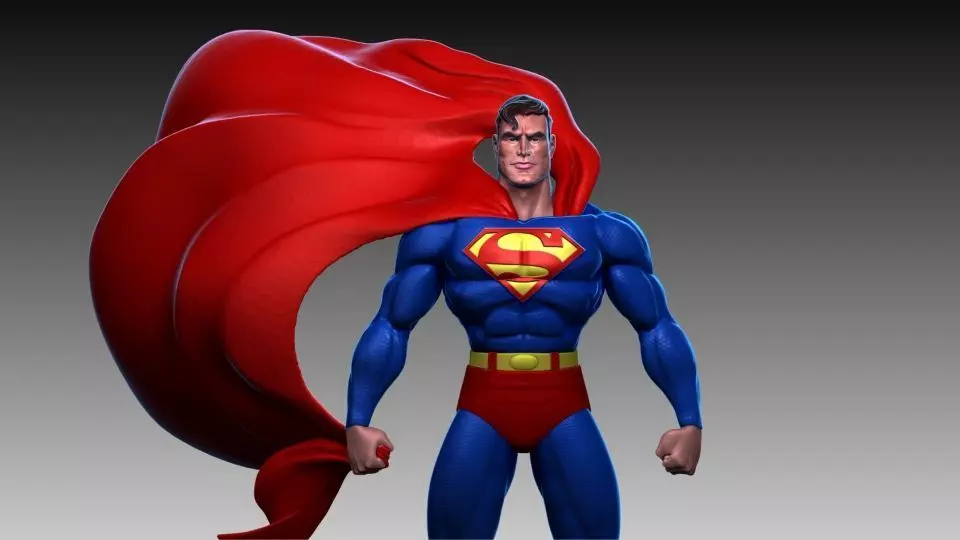 Super-Man-30Cm-13 Pieces 3D print model_0