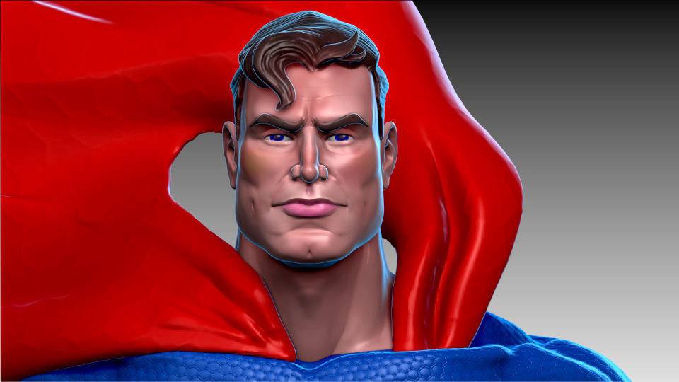 Super-Man-30Cm-13 Pieces 3D print model_1