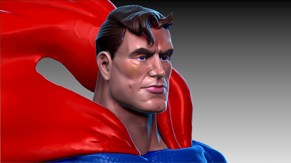 Super-Man-30Cm-13 Pieces 3D print model_2