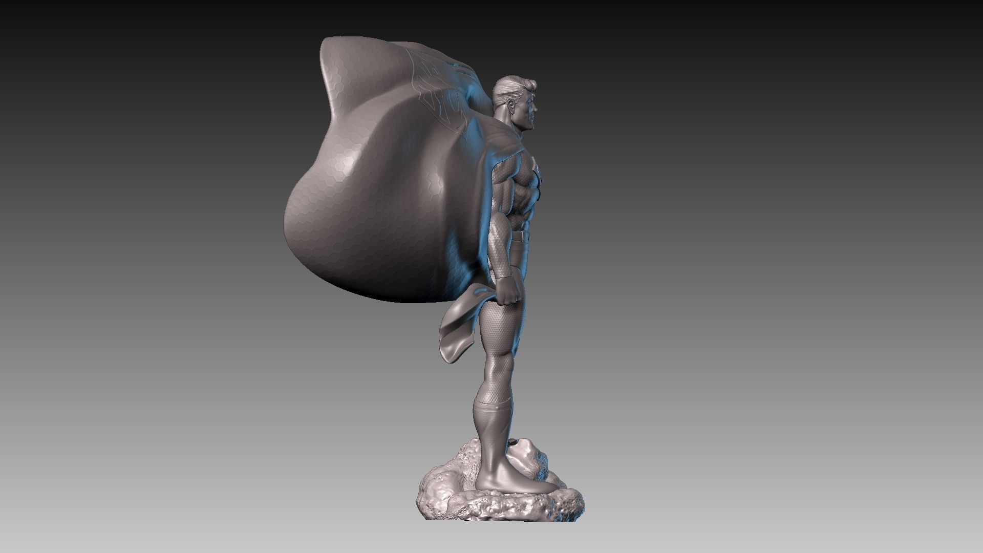 Super-Man-30Cm-13 Pieces 3D print model_6